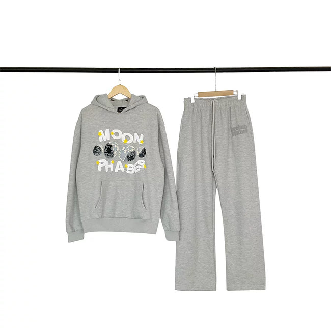 Broken Planet Moon Phases Hoodie Sweatpants Set Hover Image