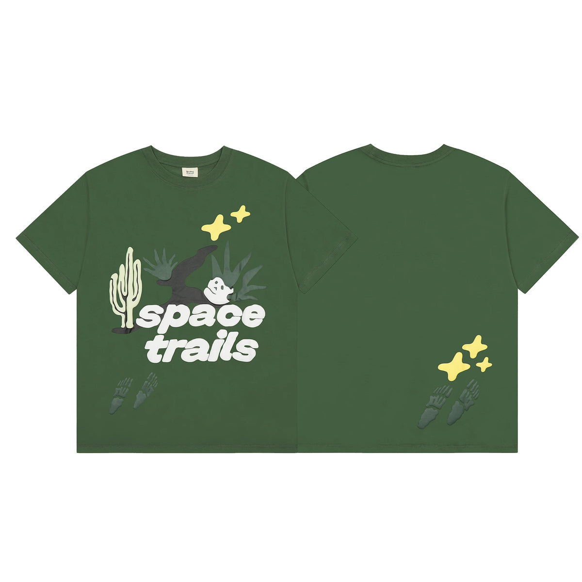 Broken Planet Space Trails Foam Print T‑Shirt