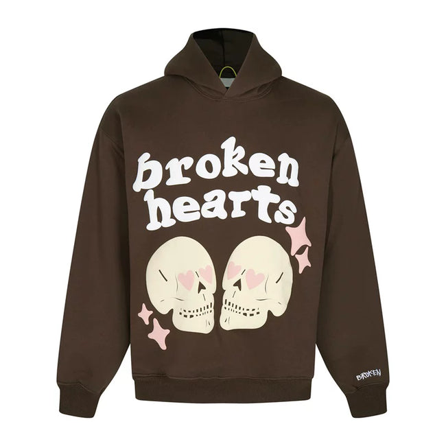 Broken Planet Broken Hearts Foam Print Pullover Hoodie Hover Image