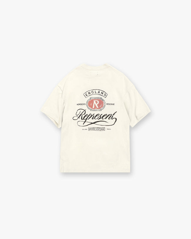 Grand Vintage Hand Drawn T-Shirt - Aged White Main Image
