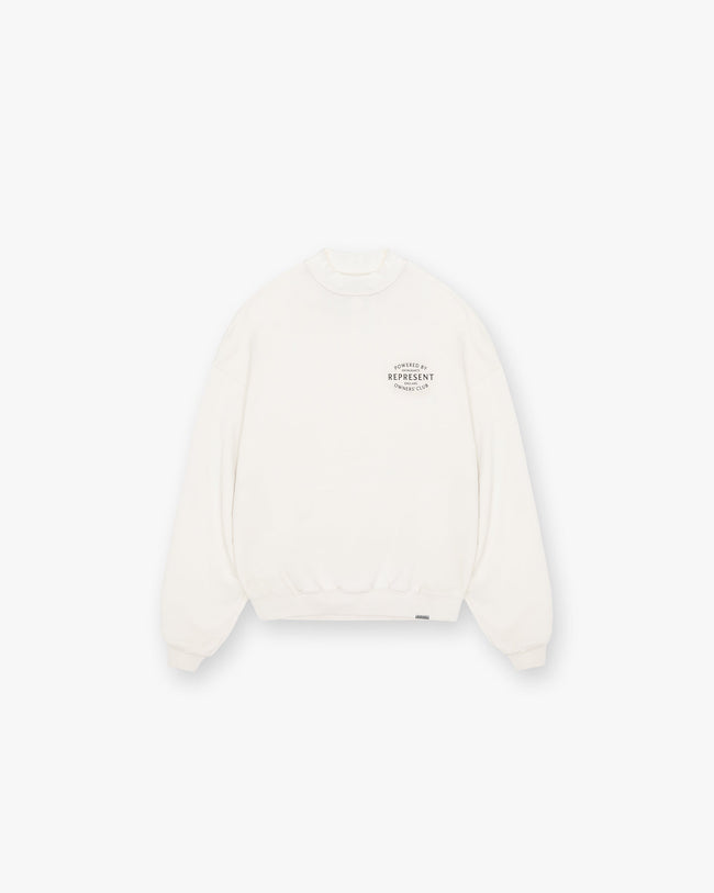 Represent Owners Club Stamp Sweater - Flat White Main Image