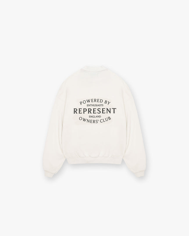 Represent Owners Club Stamp Sweater - Flat White Hover Image