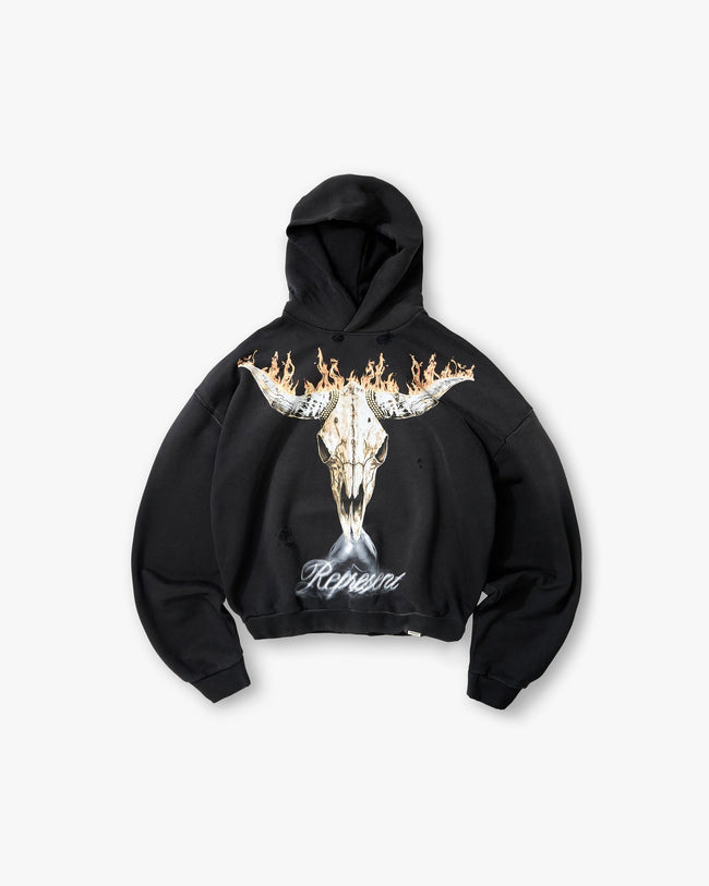 British Cowboys Hoodie - Stained Black Hover Image