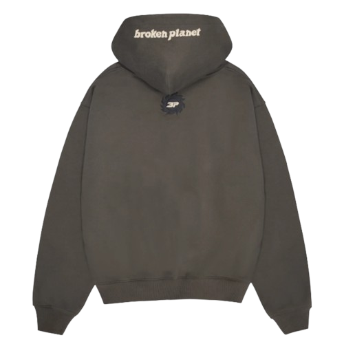BROKEN PLANET MARKET 'SPACE TRAILS II' HOODIE (BELUGA GREY) Main Image