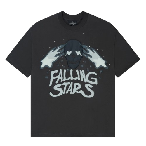 BROKEN PLANET MARKET 'FALLING STARS' GRAPHIC TEE (SOOT BLACK) Hover Image