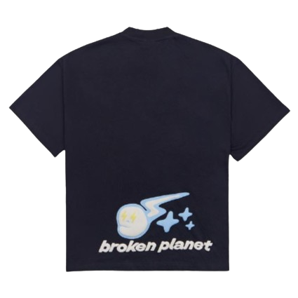BROKEN PLANET MARKET 'SPEED OF LIGHT' TEE (MIDNIGHT BLACK) Main Image