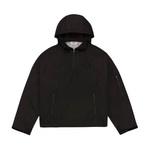 BROKEN PLANET MARKET WATERPROOF TECH JACKET (MIDNIGHT BLACK) Hover Image