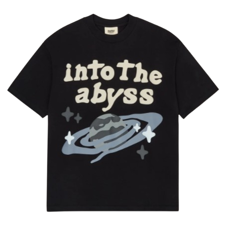 BROKEN PLANET MARKET 'INTO THE ABYSS' TEE (MIDNIGHT BLACK) Hover Image