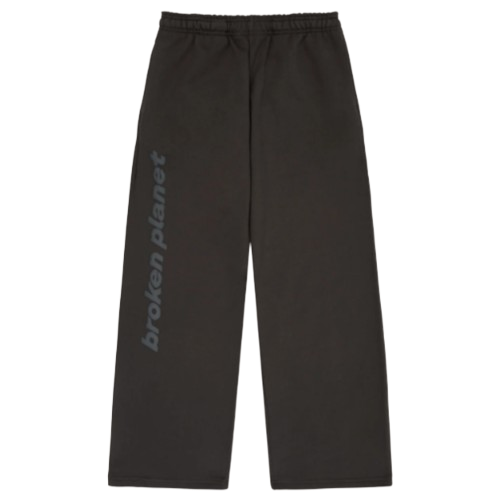 BROKEN PLANET MARKET 'PLANET REPAIR' STRAIGHT JOGGERS (SOOT BLACK) Hover Image