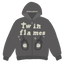 BROKEN PLANET MARKET 'TWIN FLAME' ZIP-UP HOODIE (ASH GREY)