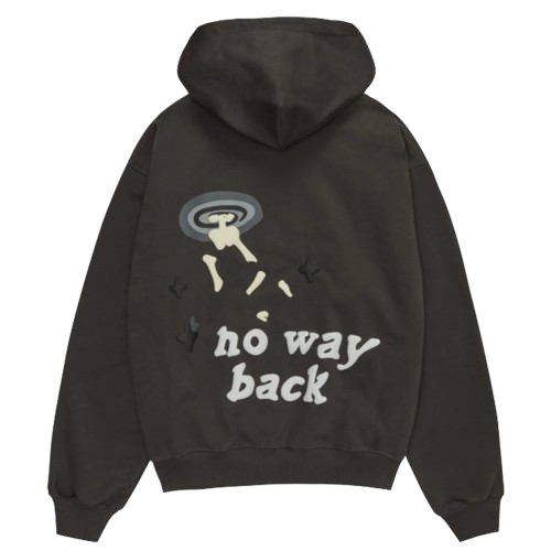 BROKEN PLANET MARKET 'TRAPPED IN TIME' HOODIE (SOOT BLACK) Main Image