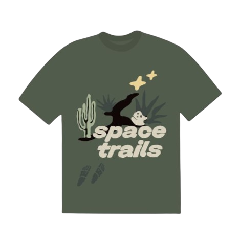BROKEN PLANET MARKET 'SPACE TRAILS' TEE (AGAVE) Hover Image
