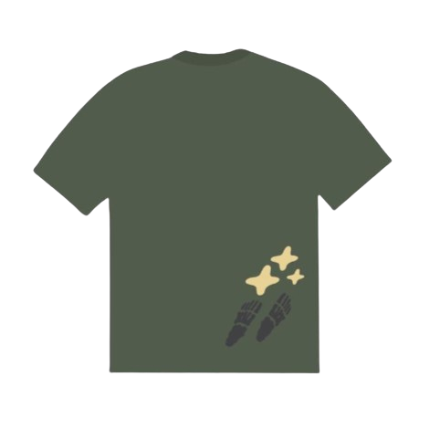 BROKEN PLANET MARKET 'SPACE TRAILS' TEE (AGAVE) Main Image