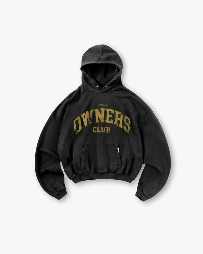 Represent Owners Club Hoodie - Faded Black Hover Image