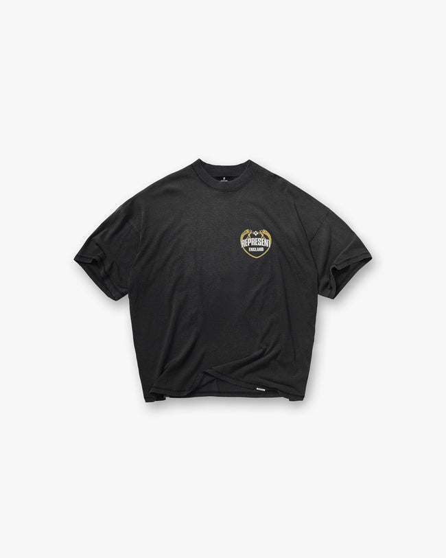 Angel Border T-Shirt - Stained Black Hover Image