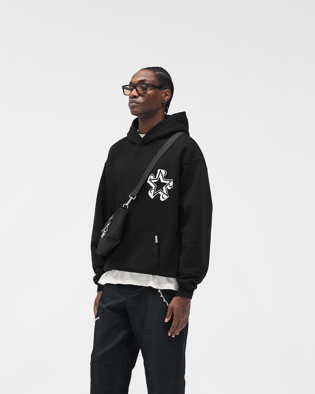 Initial Star Hoodie - Jet Black Main Image