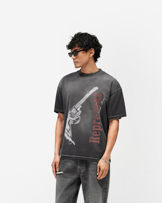 Loaded With Love T-Shirt - Stained Black Main Image