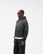 Hand Drawn Thoroughbred Hoodie - Aged Black