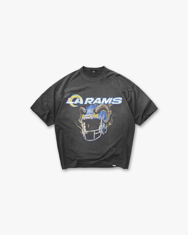 Los Angeles Rams x Represent T-Shirt - Stained Black Hover Image