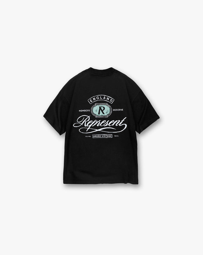 Grand Vintage Hand Drawn T-Shirt - Jet Black Main Image