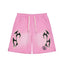 Tribal Flame Mesh Shorts – Pink Streetwear Athletic Shorts