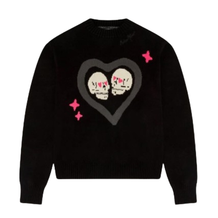 BROKEN PLANET MARKET 'HEARTS ARE MADE TO BE BROKEN' SWEATER (SOOT BLACK) Hover Image