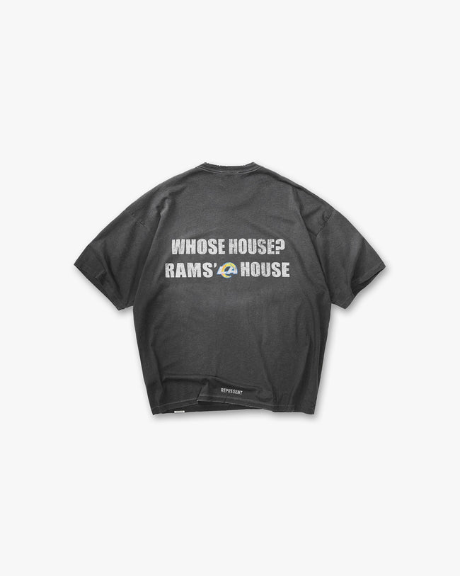 Los Angeles Rams x Represent T-Shirt - Stained Black Main Image