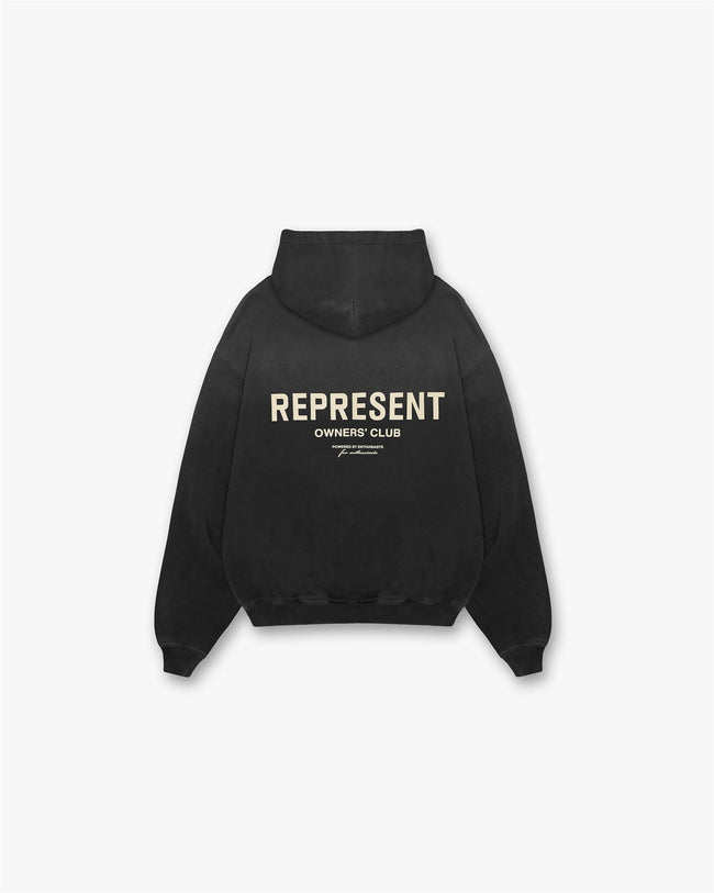 Represent Owners Club Hoodie - Aged Black Hover Image