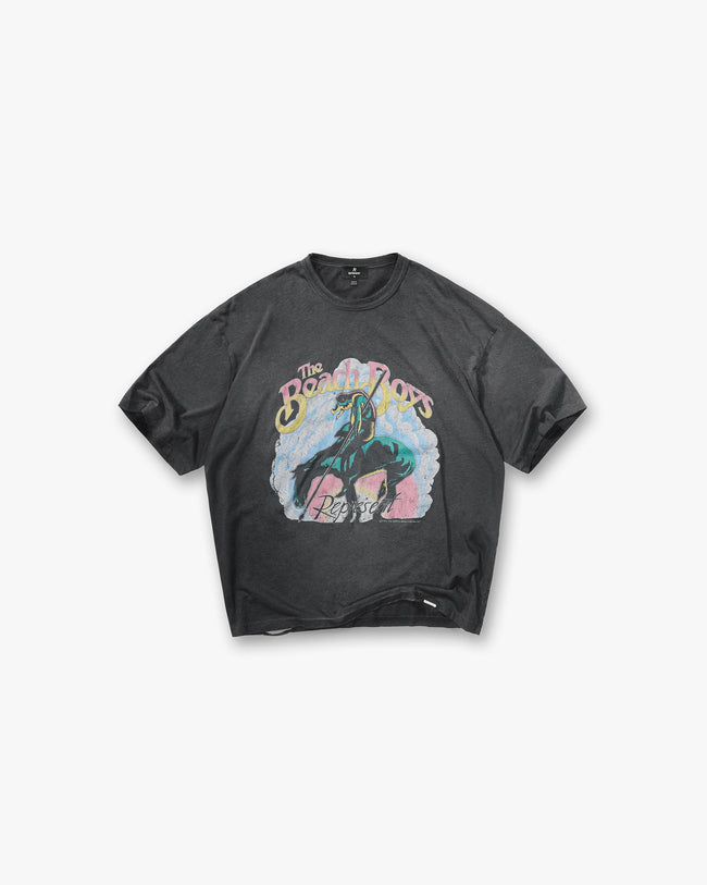 Represent x Beach Boys Endless Summer T-Shirt - Stained Black Hover Image